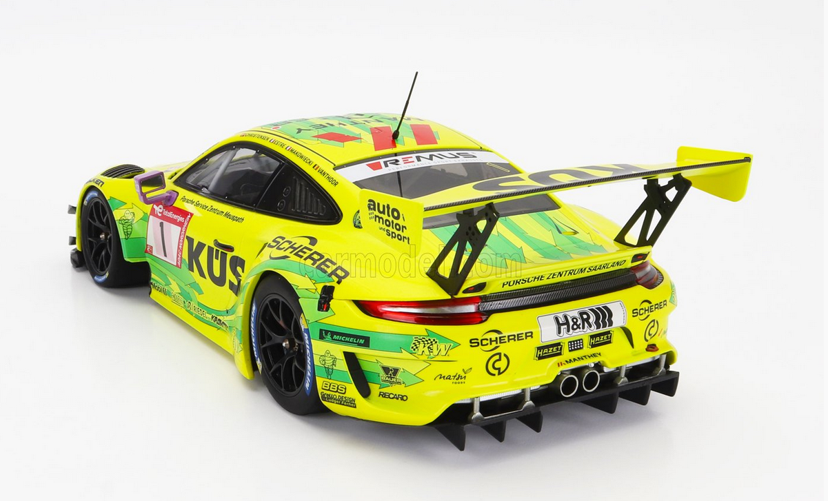 MINICHAMPS - PORSCHE - 911 991-2 GT3 R TEAM MANTHEY RACING N 1 24h NURBURGRING 2022 KEVIN ESTRE - MICHAEL CHRISTENSEN - LAURENS VANTHOOR - FREDERIS MAKOWIECKI - SPECIAL BOX