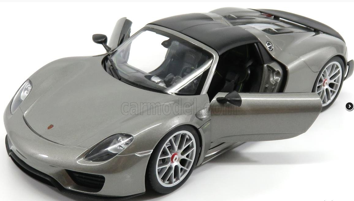 WELLY - PORSCHE - 918 SPIDER HARD-TOP CLOSED 2015 - CARBON ROOF