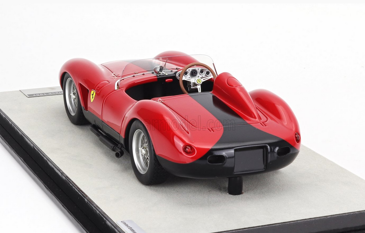 TECNOMODEL - 1/18 - FERRARI - 500 TESTAROSSA TRC TWO-COLOUR PRESS VERSION 1957 - RED BLACK