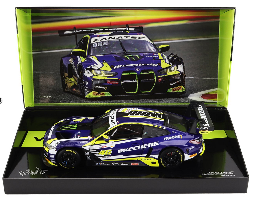 MINICHAMPS - 1/18 - BMW - 4-SERIES M4 GT3 TEAM WRT N 46 6h SPA 2023 - PURPLE YELLOW BLACK