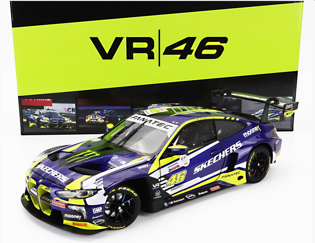 MINICHAMPS - 1/18 - BMW - 4-SERIES M4 GT3 TEAM WRT N 46 6h SPA 2023 - PURPLE YELLOW BLACK