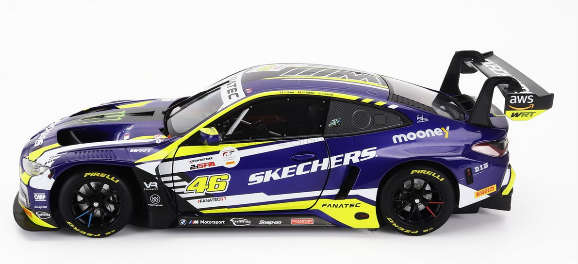 MINICHAMPS - 1/18 - BMW - 4-SERIES M4 GT3 TEAM WRT N 46 6h SPA 2023 - PURPLE YELLOW BLACK