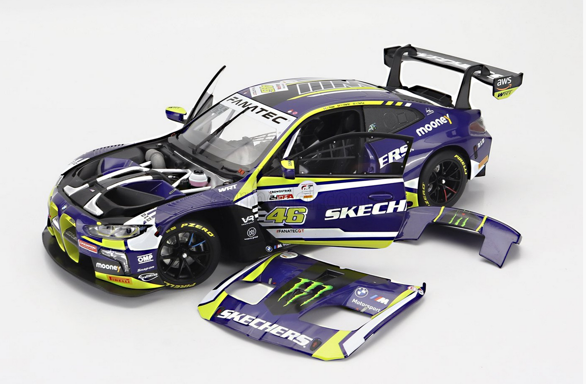 MINICHAMPS - 1/18 - BMW - 4-SERIES M4 GT3 TEAM WRT N 46 6h SPA 2023 - PURPLE YELLOW BLACK