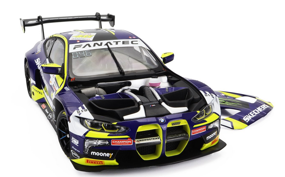 MINICHAMPS - 1/18 - BMW - 4-SERIES M4 GT3 TEAM WRT N 46 6h SPA 2023 - PURPLE YELLOW BLACK