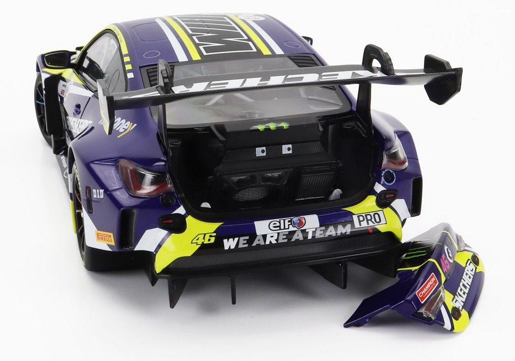 MINICHAMPS - 1/18 - BMW - 4-SERIES M4 GT3 TEAM WRT N 46 6h SPA 2023 - PURPLE YELLOW BLACK