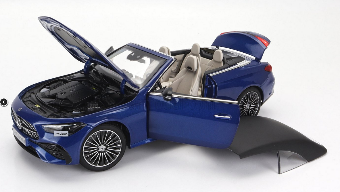 NOREV - 1/18 - MERCEDES BENZ - CLE-CLASS CABRIOLET (A236) AMG LINE 2024 - SPECTRAL BLUE BLACK