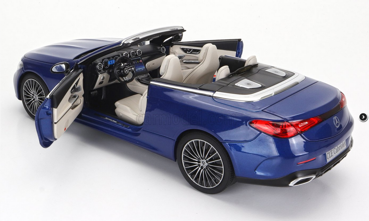 NOREV - 1/18 - MERCEDES BENZ - CLE-CLASS CABRIOLET (A236) AMG LINE 2024 - SPECTRAL BLUE BLACK