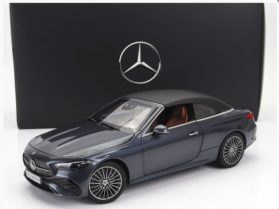 NOREV - 1/18 - MERCEDES BENZ - CLE-CLASS CABRIOLET (A236) AMG LINE 2024 - GRAPHITE GREY BLACK