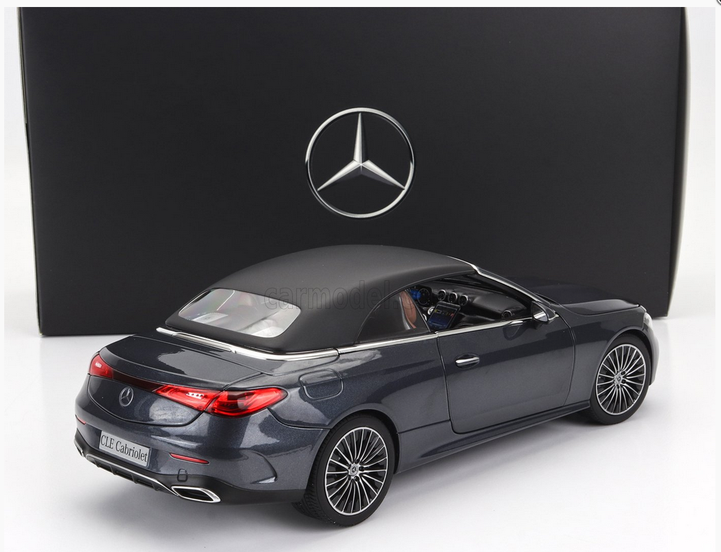 NOREV - 1/18 - MERCEDES BENZ - CLE-CLASS CABRIOLET (A236) AMG LINE 2024 - GRAPHITE GREY BLACK