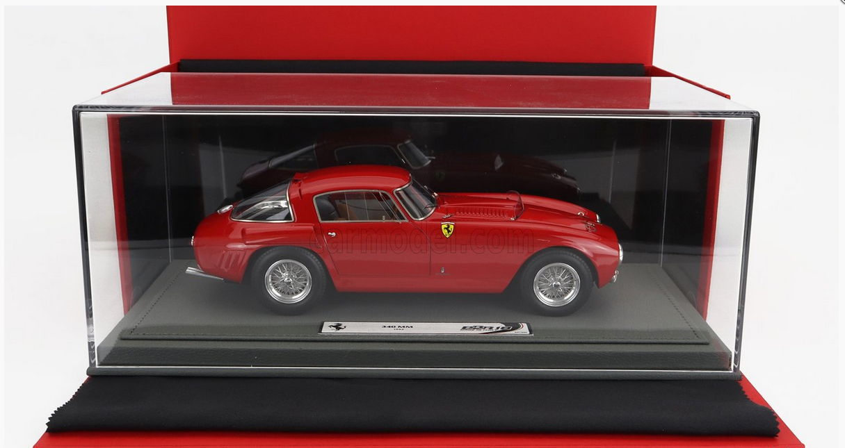 BBR-MODELS - 1/18 - FERRARI - 340MM s/n0318 1953 - CON VETRINA - WITH SHOWCASE - RED