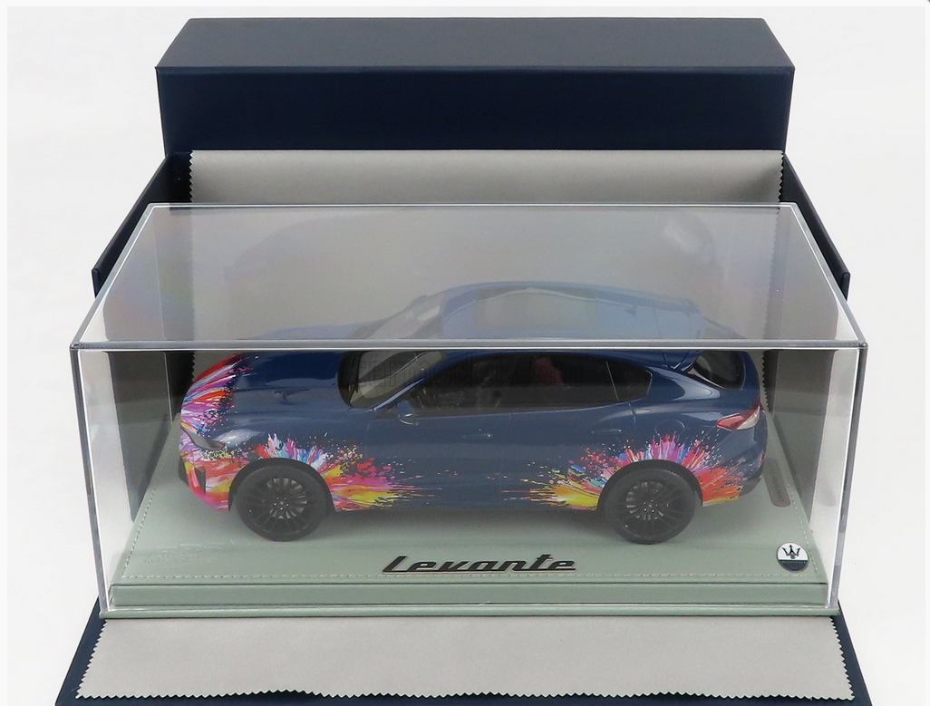 BBR-MODELS - 1/18 - MASERATI - LEVANTE TROFEO 2021 - FUORISERIE EDITION - CON VETRINA - WITH SHOWCASE - BLUE