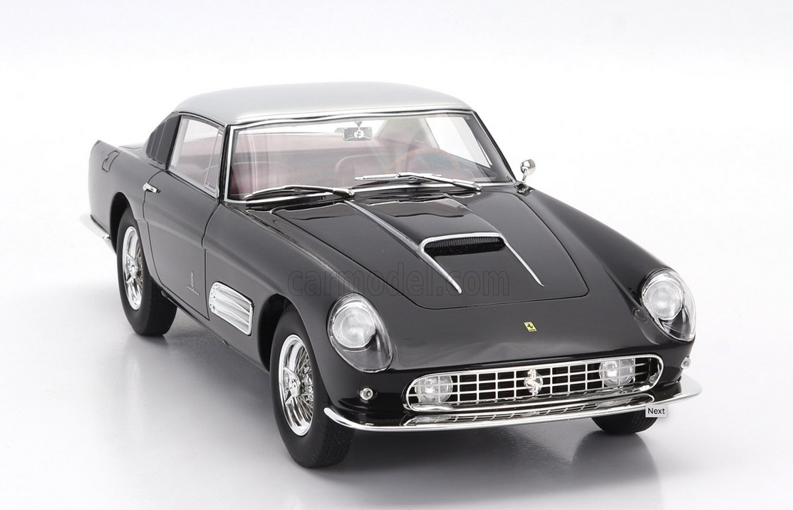 MAXIMA - 1/18 - FERRARI - 410 SUPERAMERICA III SERIES PININFARINA COUPE 1958 - BLACK SILVER