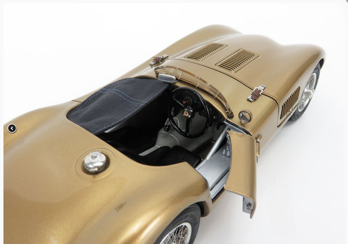 CMC - 1/18 - JAGUAR - C-TYPE SPIDER 1952 - TECHNO CLASSICA 2020 - GOLD