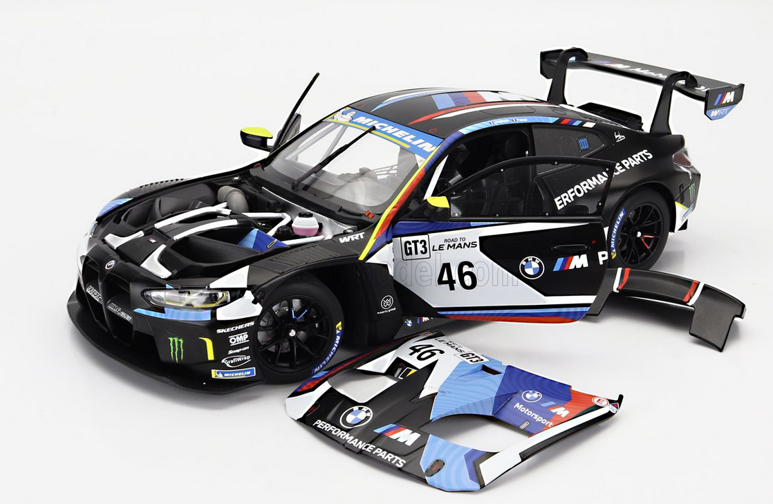 MINICHAMPS - BMW - 4-SERIES M4 GT3 TEAM WRT N 46 WINNER GT3 CLASS RACE 2 ROAD TO LE MANS 2023 - VALENTINO ROSSI - JEROME POLICAND