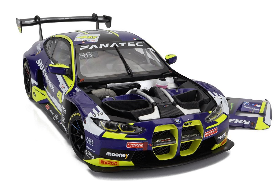 MINICHAMPS - BMW - 4-SERIES M4 GT3 TEAM WRT N 46 WINNER GTWCE GT WORLD CHALLENGE EUROPE SPRINT CUP MISANO ITALY 2023 - VALENTINO ROSSI - MAXIME MARTIN