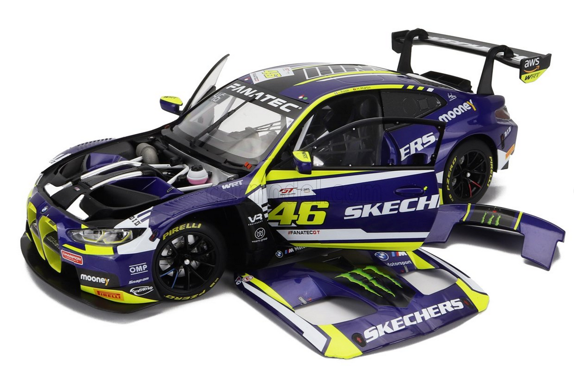 MINICHAMPS - BMW - 4-SERIES M4 GT3 TEAM WRT N 46 WINNER GTWCE GT WORLD CHALLENGE EUROPE SPRINT CUP MISANO ITALY 2023 - VALENTINO ROSSI - MAXIME MARTIN