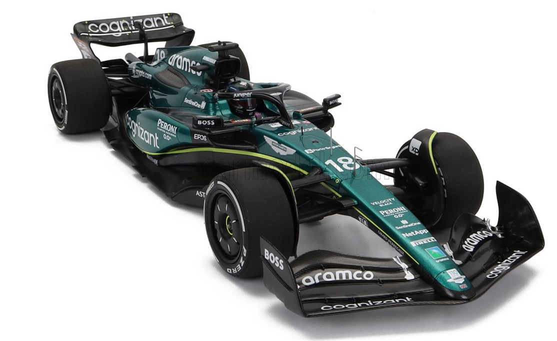 MINICHAMPS - ASTON MARTIN - F1 AMR23 TEAM ARAMCO COGNIZANT N 18 6th BAHRAIN GP 2023 LANCE STROLL