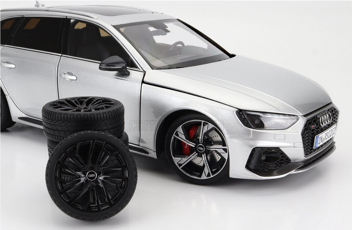 NZG - 1/18 - AUDI - A4 RS4 AVANT SW STATION WAGON 2020 - SILVER