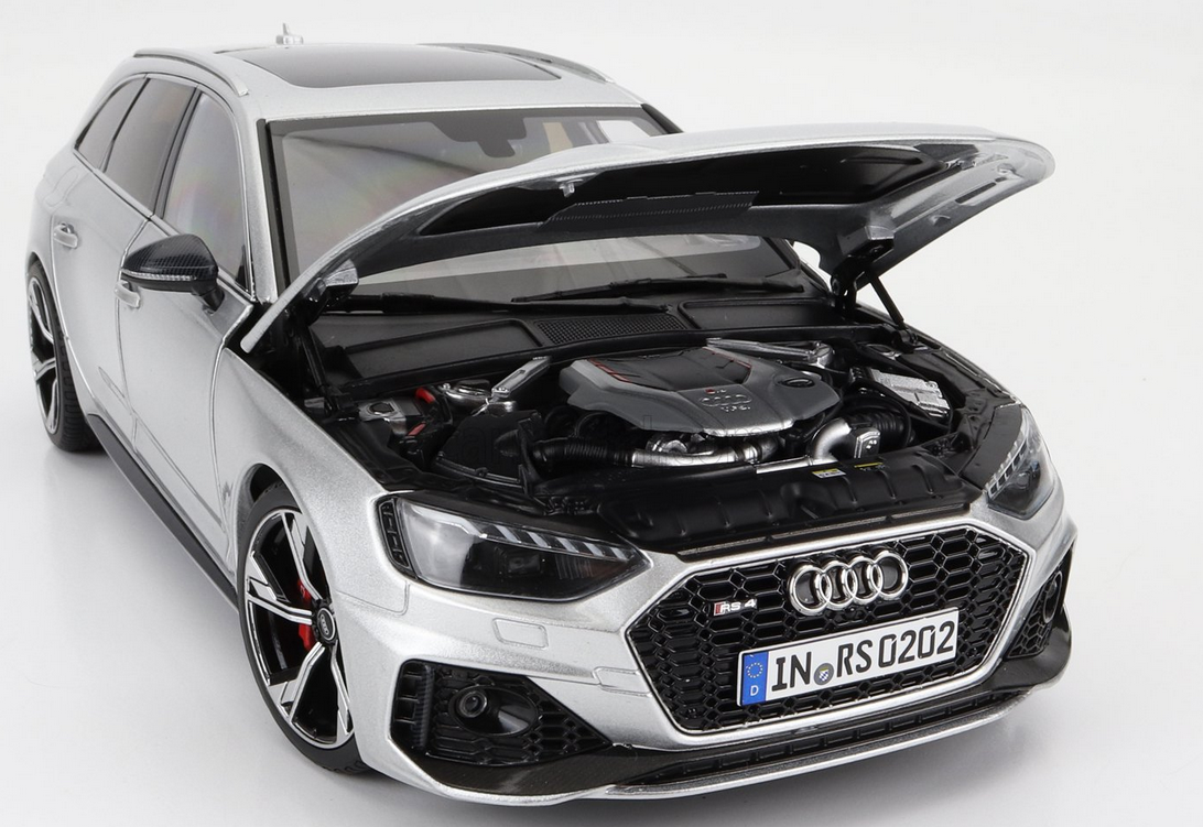 NZG - 1/18 - AUDI - A4 RS4 AVANT SW STATION WAGON 2020 - SILVER