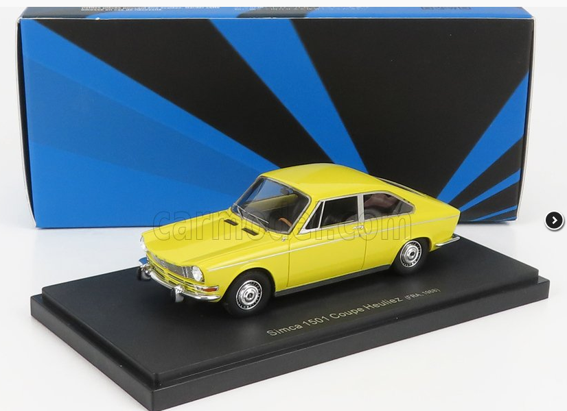 AVENUE43 - 1/43 - SIMCA - 1501 COUPE HEULIEZ FRANCE 1968 - YELLOW