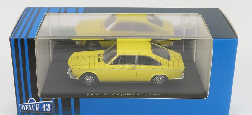 AVENUE43 - 1/43 - SIMCA - 1501 COUPE HEULIEZ FRANCE 1968 - YELLOW