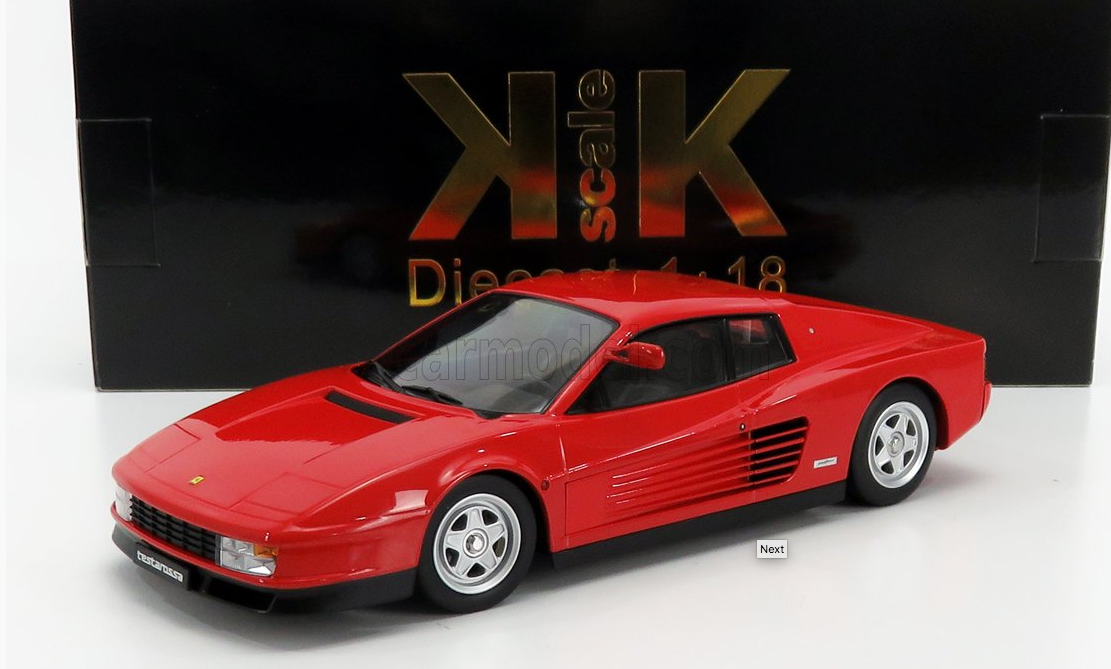 KK-SCALE - 1/18 - FERRARI - TESTAROSSA MKI 1984 MONODADO MONOSPECCHIO - RED