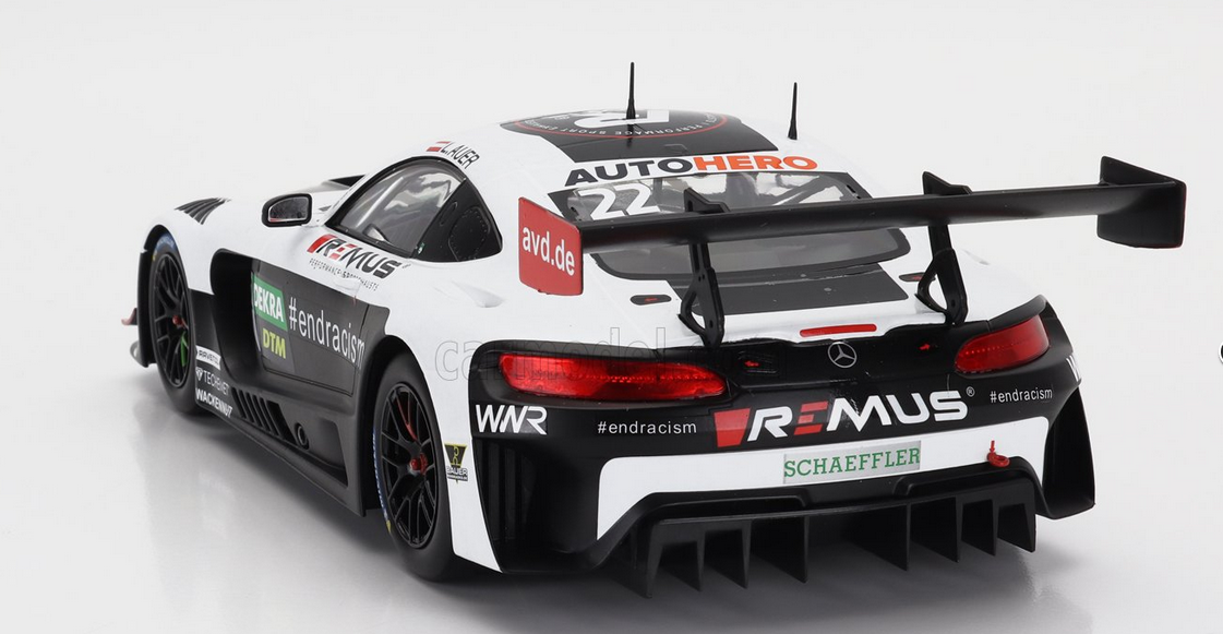 IXO-MODELS - 1/18 - MERCEDES BENZ - AMG GT3 EVO TEAM WINWARD N 22 WINNER RACE 2 ASSEN DTM 2021 LUCAS AUER - WHITE BLACK