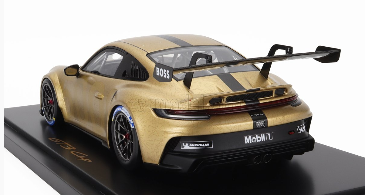 SPARK-MODEL - 1/18 - PORSCHE - 911 992 GT3 CUP 5000 COUPE 2023 - CON VETRINA - WITH SHOWCASE - GOLD MET