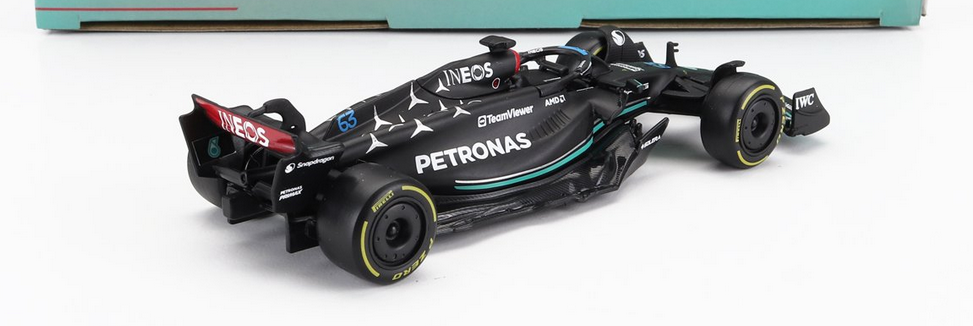 BURAGO - 1/43 - MERCEDES GP - SET F1 4X W14 TEAM MERCEDES-AMG PETRONAS