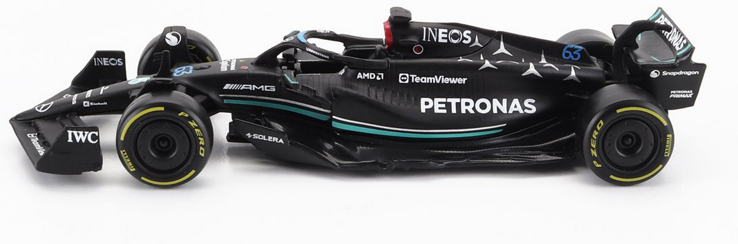 BURAGO - 1/43 - MERCEDES GP - SET F1 4X W14 TEAM MERCEDES-AMG PETRONAS