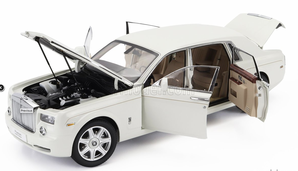 KYOSHO - 1/18 - ROLLS ROYCE - PHANTOM EWB LIMOUSINE 2012 - ENGLISH WHITE