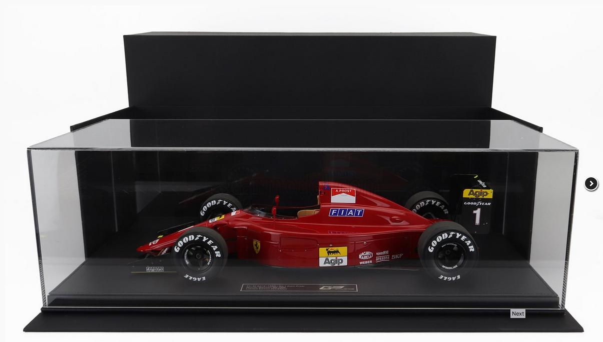 GP-REPLICAS - 1/12 - FERRARI - F1 641/2 N 1 WINNER MEXICO GP 1990 ALAIN PROST - RED BLACK