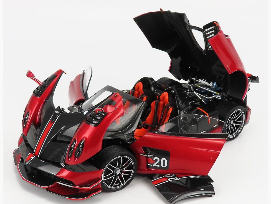 LCD-MODEL - 1/18 - PAGANI - HUAYRA BC ROADSTER N 20 2017 - RED BLACK