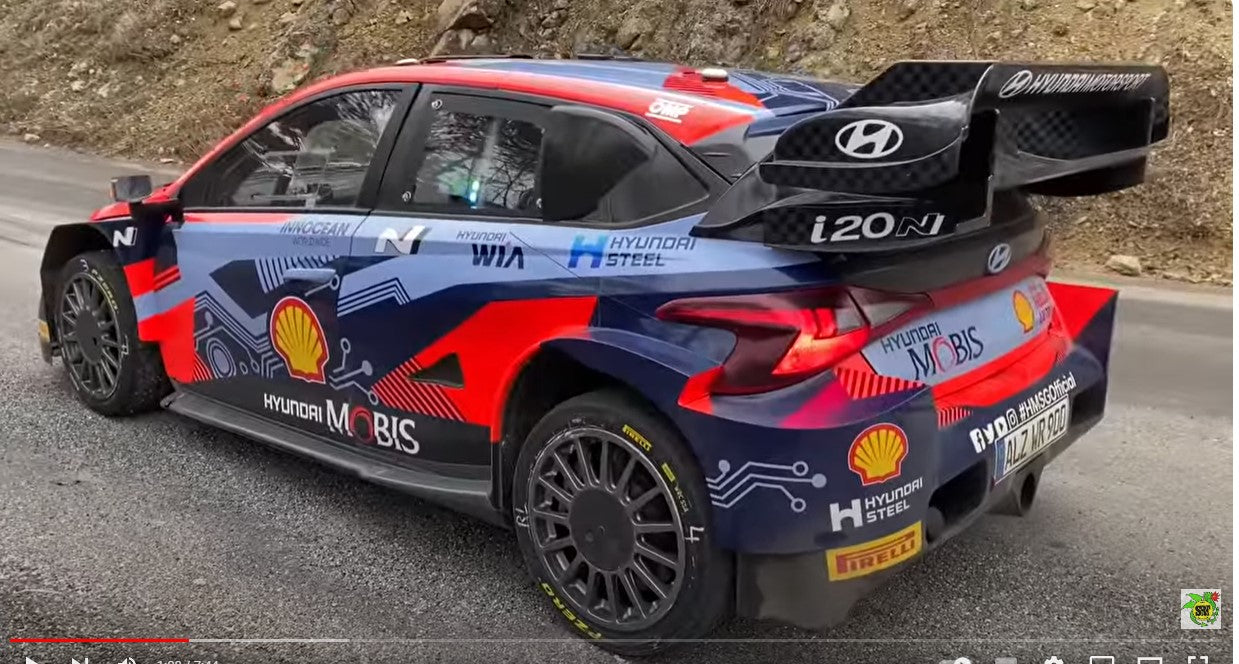 IXO-MODELS - 1/18 - HYUNDAI - i20 N RALLY1 TEAM SHELL MOBIS WRT N 11 3rd RALLY MONTECARLO 2023 THIERRY NEUVILLE - MARTIJN WYDAEGHE - 2 TONE BLUE RED