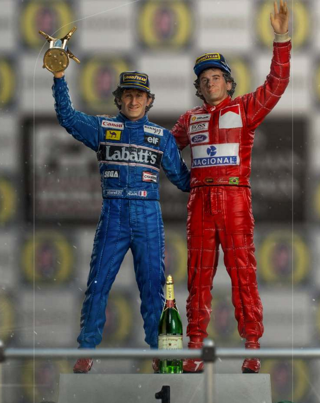 IRON STUDIOS - Prost  e Ayrton Senna last podium 1/10 dlx statue