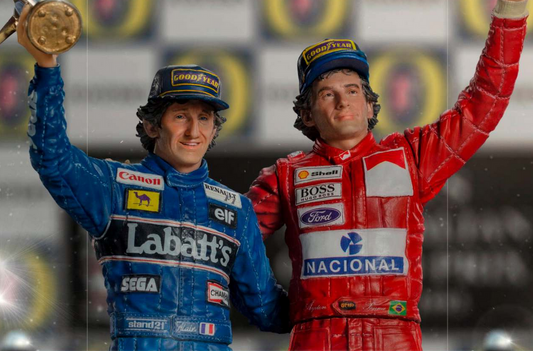 IRON STUDIOS - Prost  e Ayrton Senna last podium 1/10 dlx statue