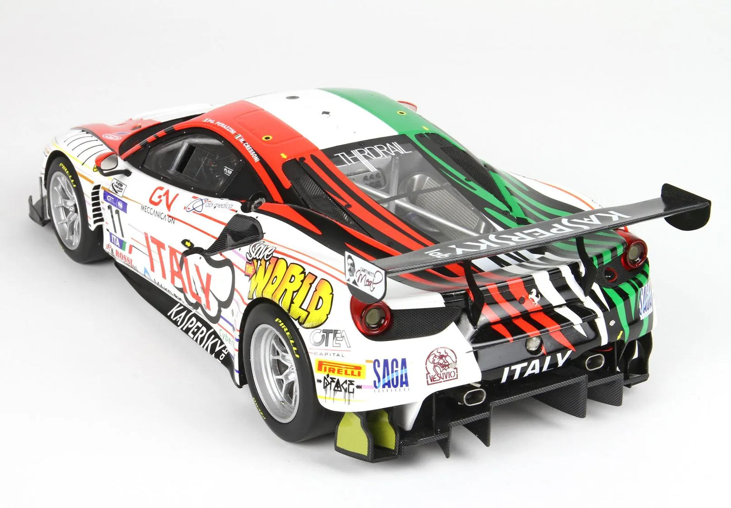 BBRModels -  Ferrari 488 GT3 Fia GT Bahrain Nations Cup 2018 1/18 – Team Kaspersky 1/18