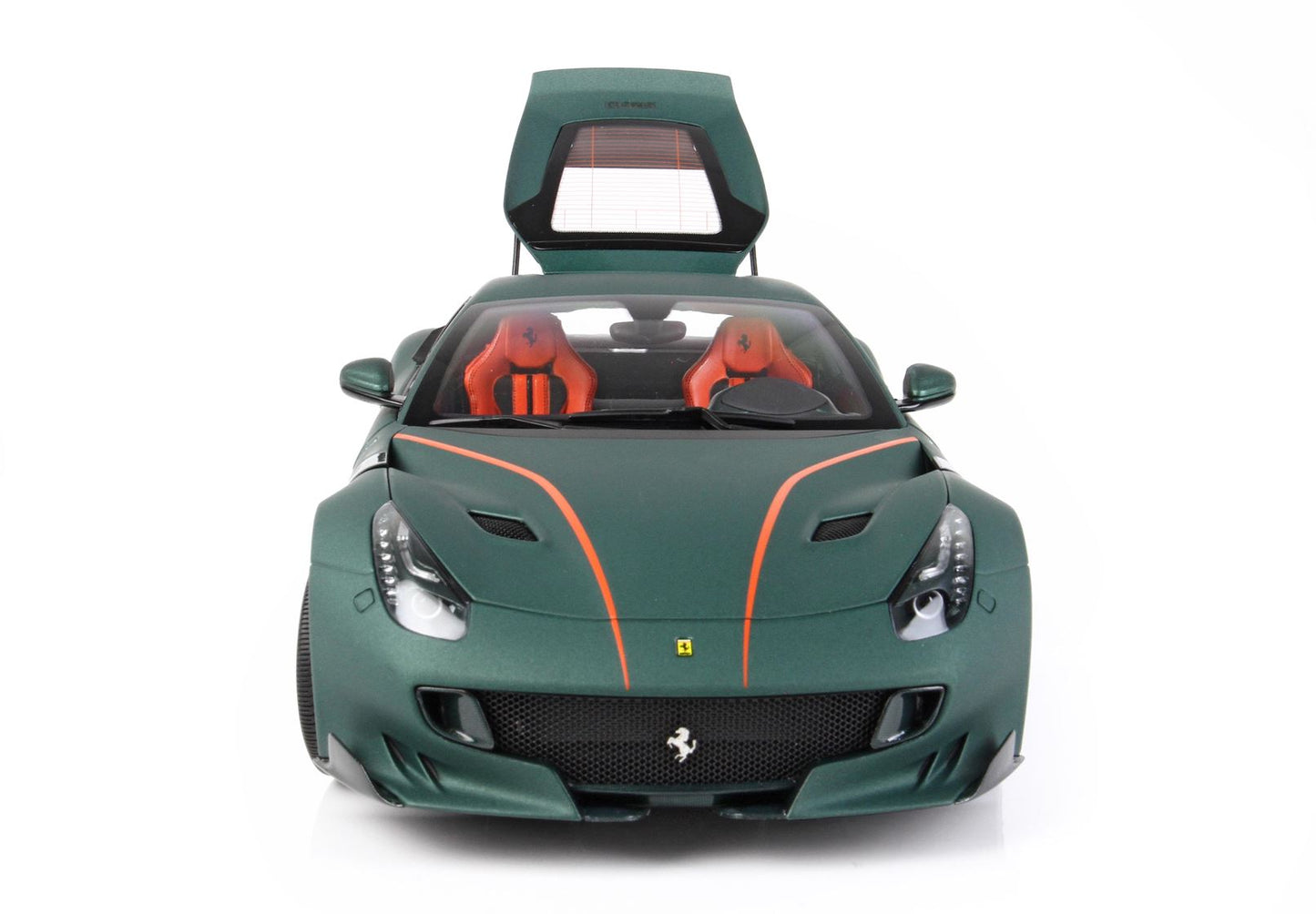 BBRModels - Ferrari F12 TDF Verde Opaco  con vetrinetta