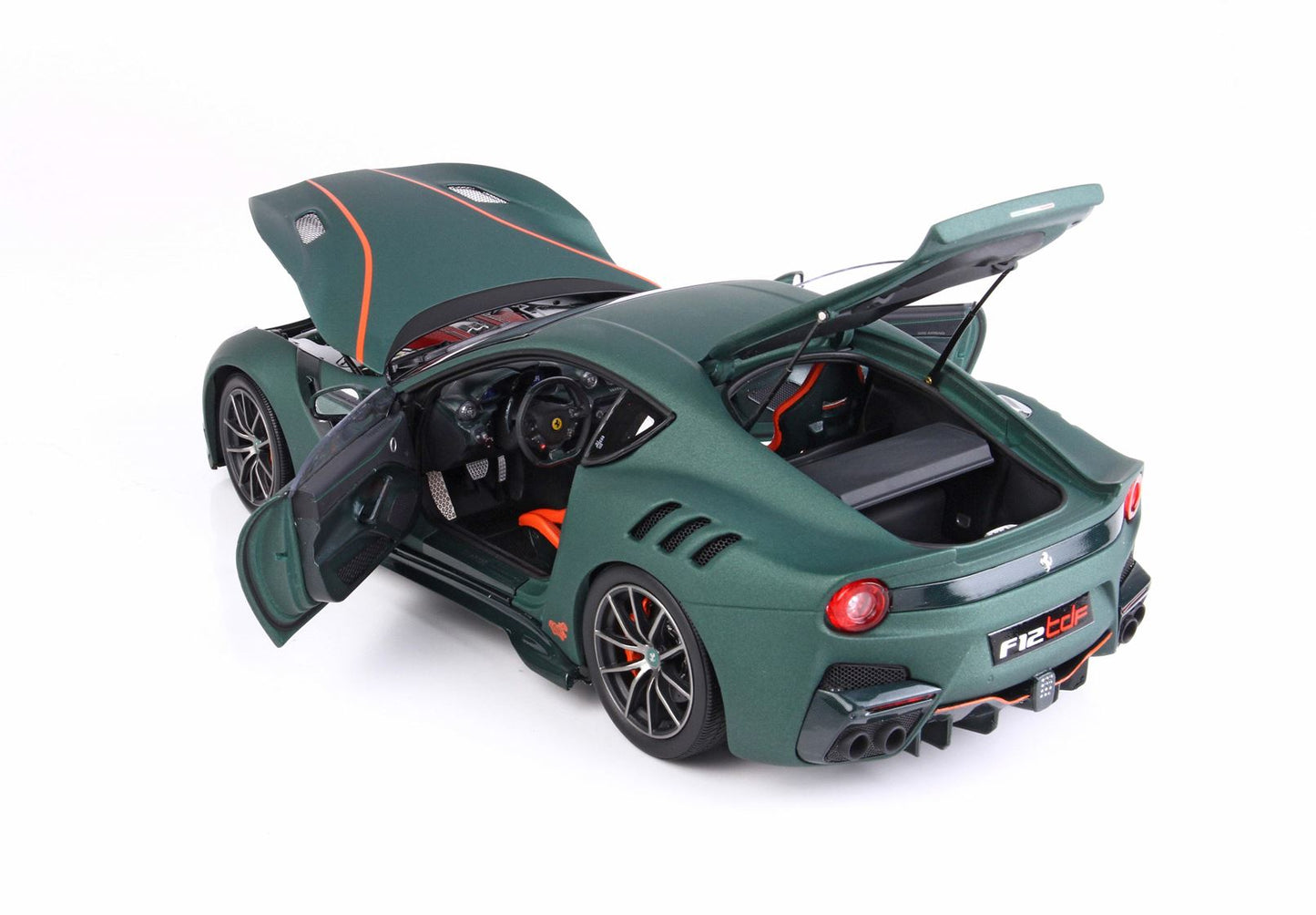 BBRModels - Ferrari F12 TDF Verde Opaco  con vetrinetta