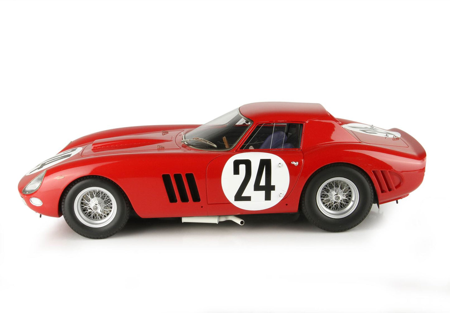 BBR-MODELS - 1/18 Ferrari 250 GTO 24 H Le Mans 1964 S N 5575 GT Car N24 Beurlys - Bianchi con Vetrinetta