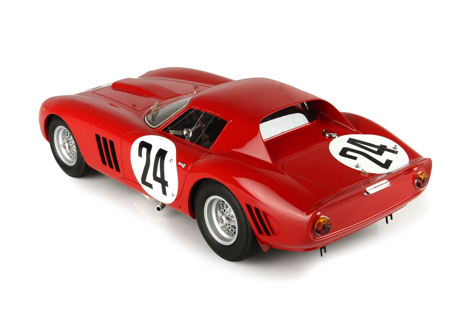 BBR-MODELS - 1/18 Ferrari 250 GTO 24 H Le Mans 1964 S N 5575 GT Car N24 Beurlys - Bianchi con Vetrinetta