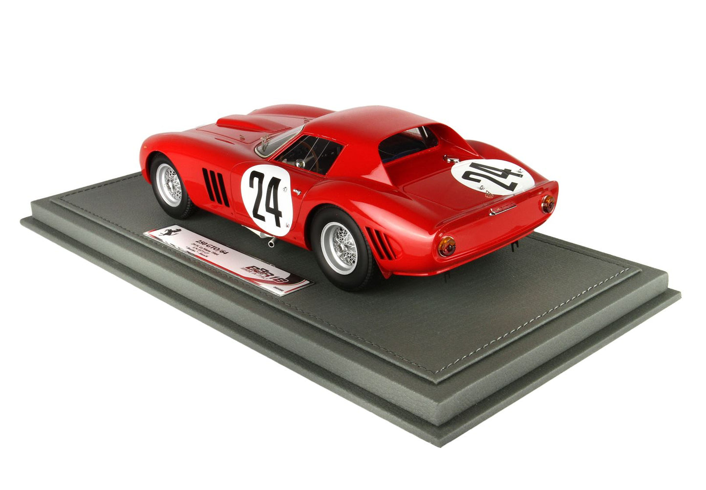 BBR-MODELS - 1/18 Ferrari 250 GTO 24 H Le Mans 1964 S N 5575 GT Car N24 Beurlys - Bianchi con Vetrinetta