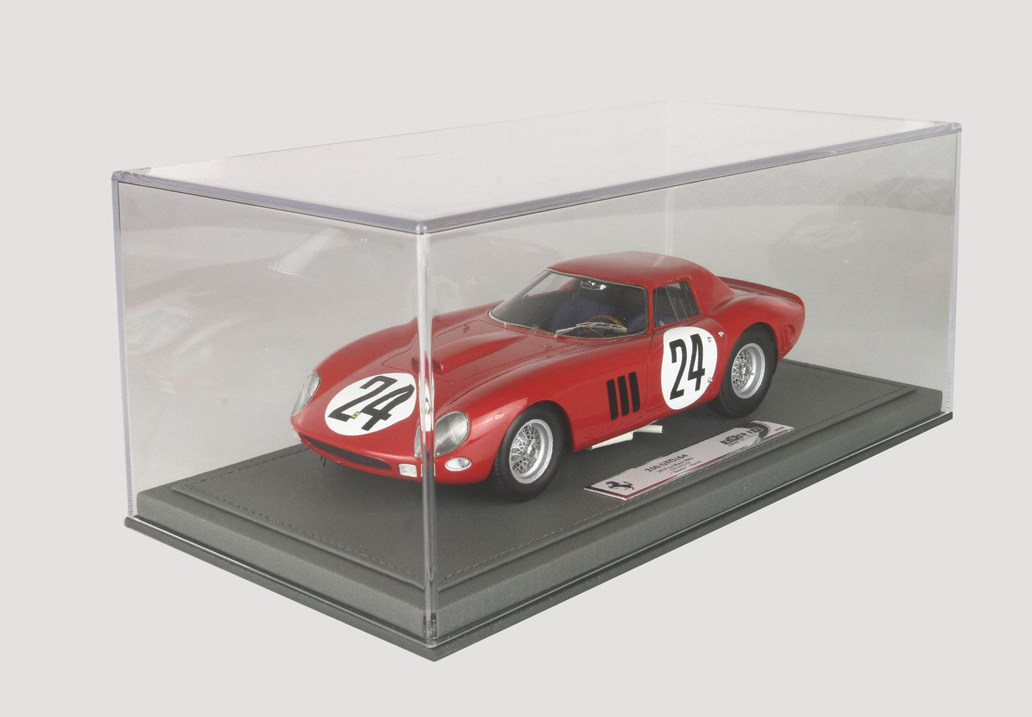 BBR-MODELS - 1/18 Ferrari 250 GTO 24 H Le Mans 1964 S N 5575 GT Car N24 Beurlys - Bianchi con Vetrinetta