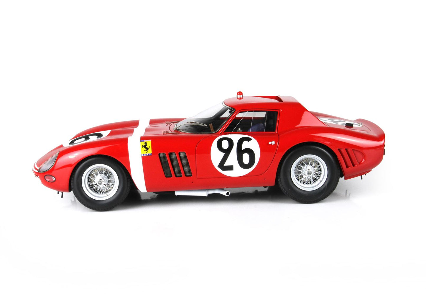 BBRModels - Ferrari 250 GTO 24 H Le Mans 1964 S/N 5571 GT Car N. 26 Hugus - Rosinski Vetrinetta inclusa