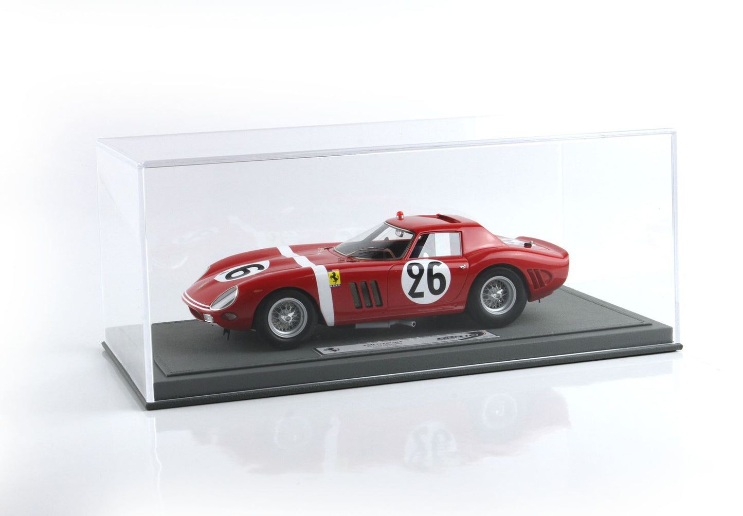 BBRModels - Ferrari 250 GTO 24 H Le Mans 1964 S/N 5571 GT Car N. 26 Hugus - Rosinski Vetrinetta inclusa