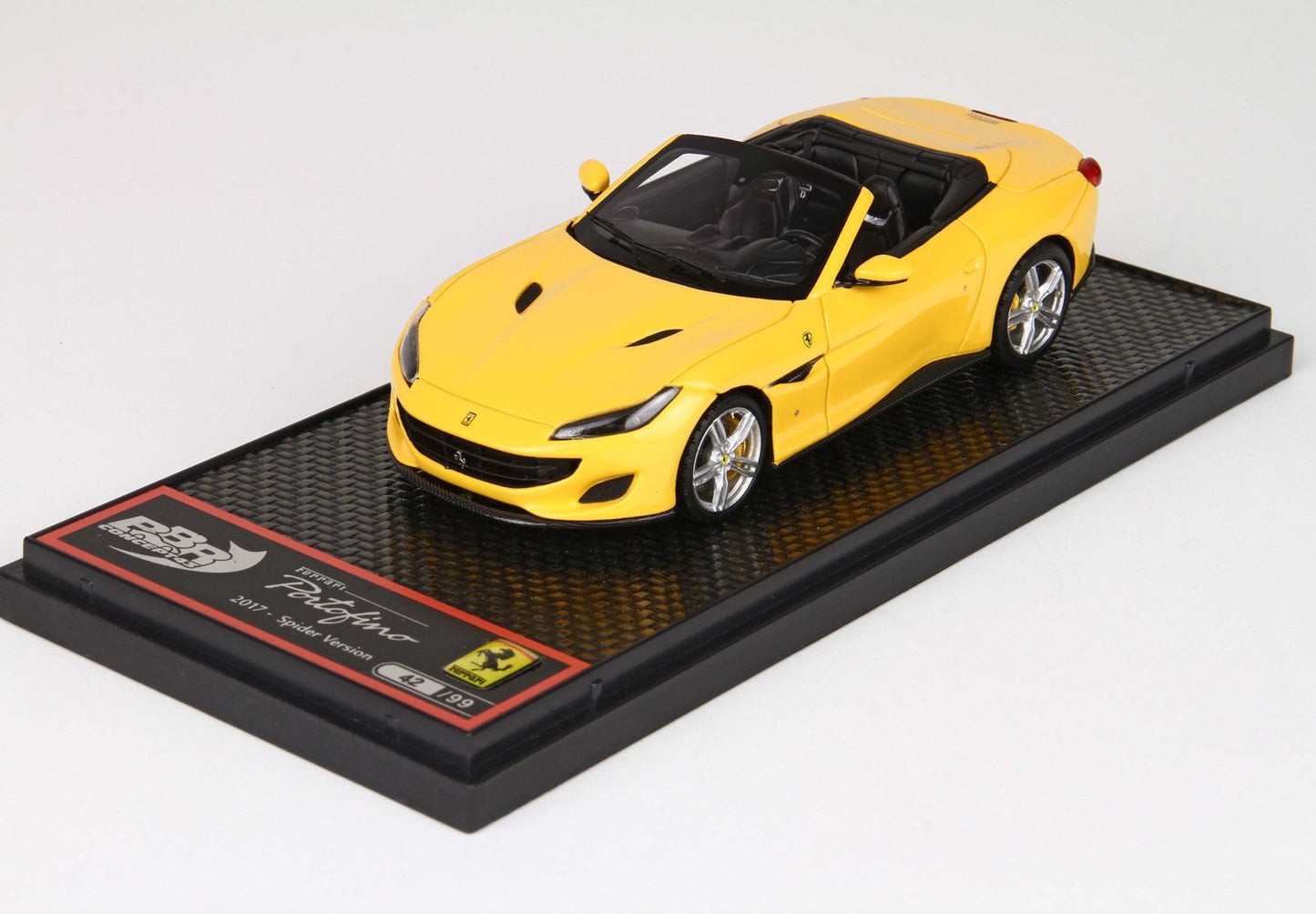 BBRModels -  1/43 Ferrari Portofino Spider Version Giallo Modena 4305