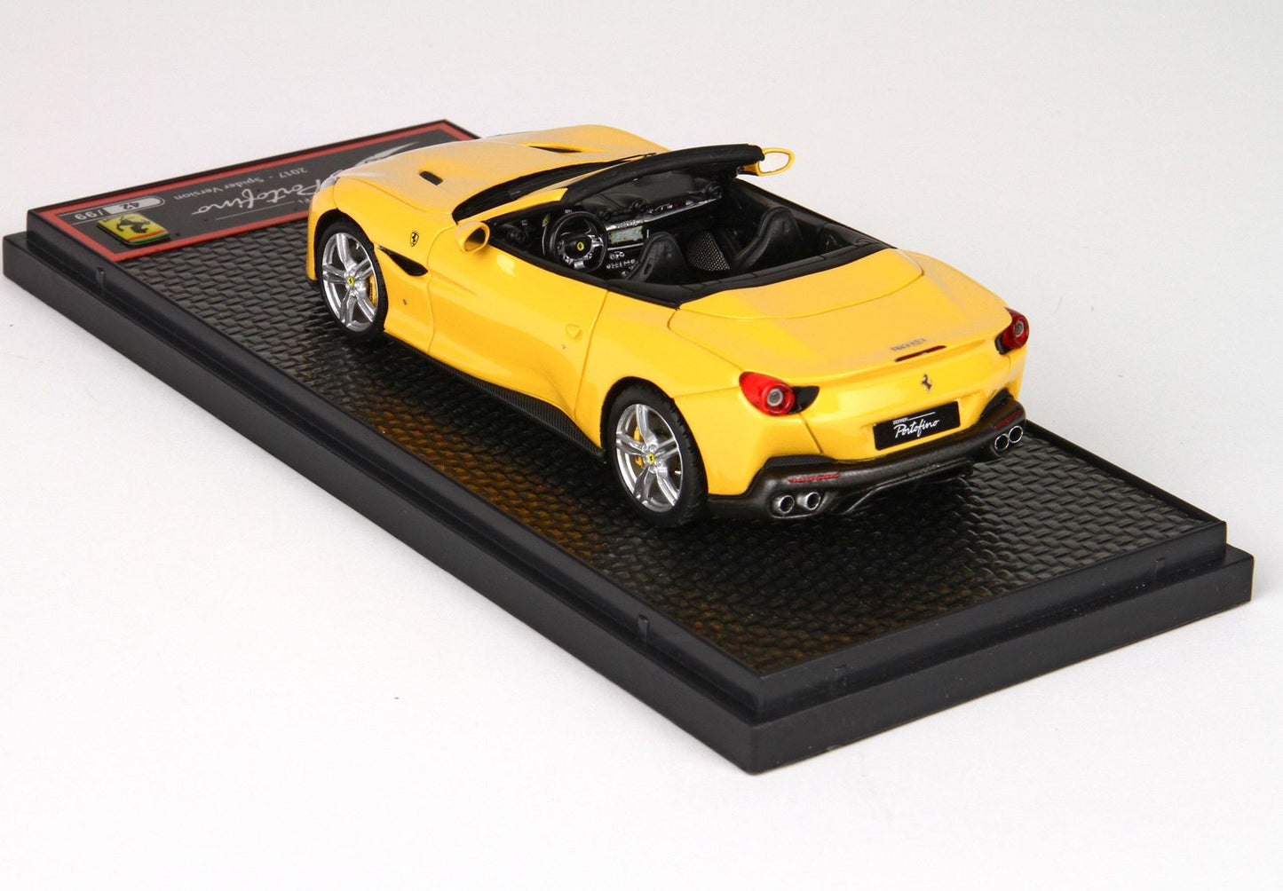 BBRModels -  1/43 Ferrari Portofino Spider Version Giallo Modena 4305