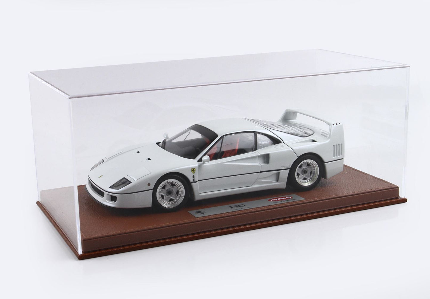 BBRModels - Ferrari F40 Bianco Metallizzato BBR-Kyosho  con vetrinetta