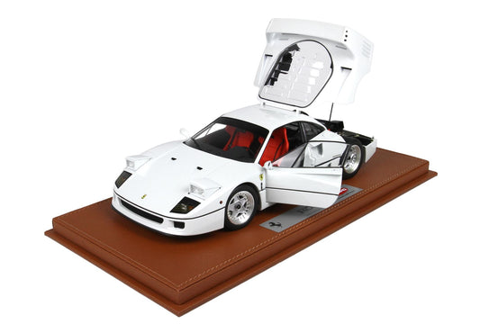 BBRModels - Ferrari F40 Bianco Metallizzato BBR-Kyosho  con vetrinetta