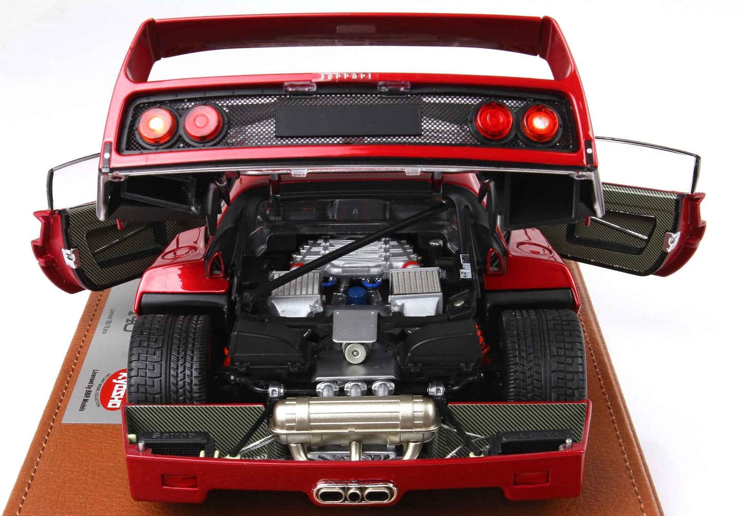 BBRModels - Ferrari F40 Rosso Metallizzato BBR-Kyosho con vetrinetta